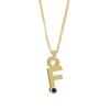 Gardenia Chain Pendant with Gem