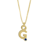 Gardenia Chain Pendant with Gem