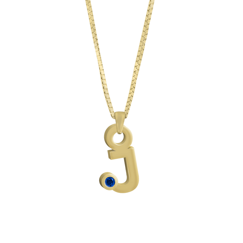 Gardenia Chain Pendant with Gem