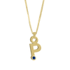 Gardenia Chain Pendant with Gem