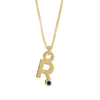 Gardenia Chain Pendant with Gem