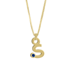 Gardenia Chain Pendant with Gem