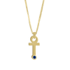 Gardenia Chain Pendant with Gem