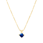 Aiden Natural Gem Pendant with Chain