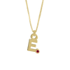 Gardenia Chain Pendant with Gem