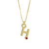 Gardenia Chain Pendant with Gem