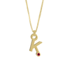 Gardenia Chain Pendant with Gem