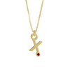 Gardenia Chain Pendant with Gem