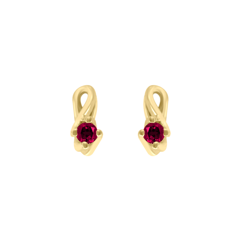 Enya Earrings with Ruby