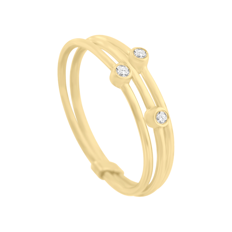Anillo New Day 3 diamantes