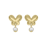 Flutur Earrings with Diamond