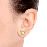 Aretes Flutur con Diamante