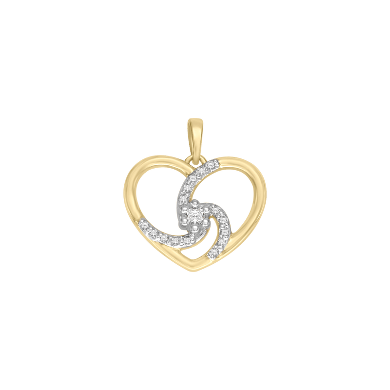 Spiral Heart Pendant