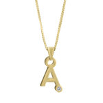 Gardenia Chain Pendant with Diamond