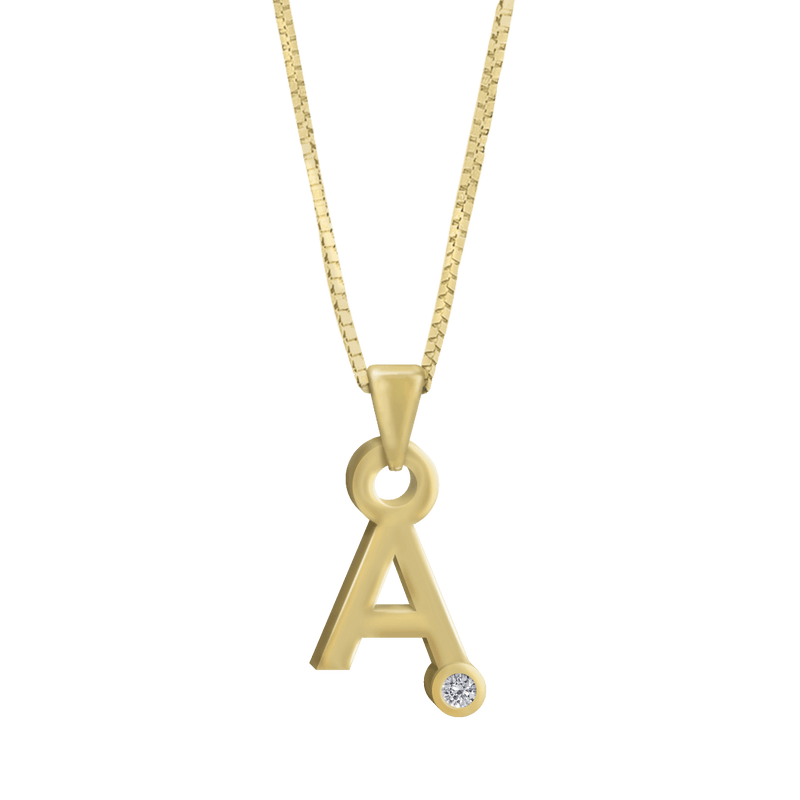 Gardenia Chain Pendant with Diamond