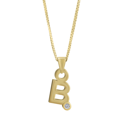 Gardenia Chain Pendant with Diamond