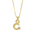 Gardenia Chain Pendant with Diamond