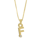 Gardenia Chain Pendant with Diamond