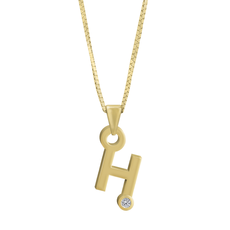 Gardenia Chain Pendant with Diamond