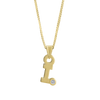 Gardenia Chain Pendant with Diamond