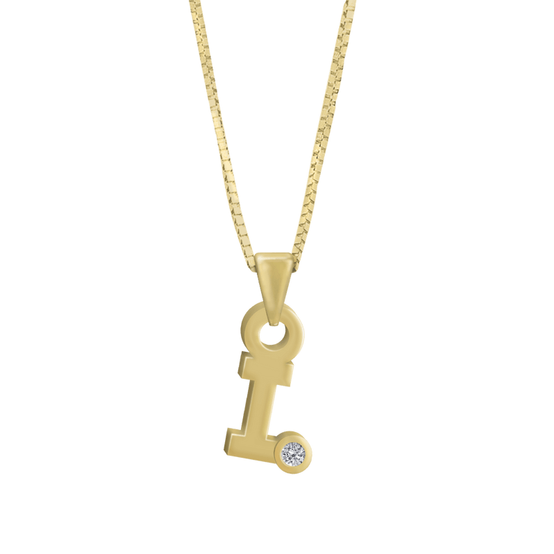 Gardenia Chain Pendant with Diamond