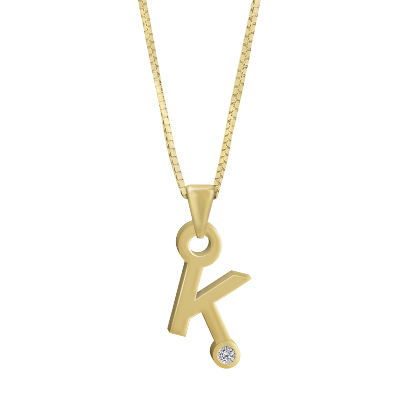 Gardenia Chain Pendant with Diamond