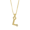 Gardenia Chain Pendant with Diamond