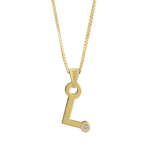 Gardenia Chain Pendant with Diamond