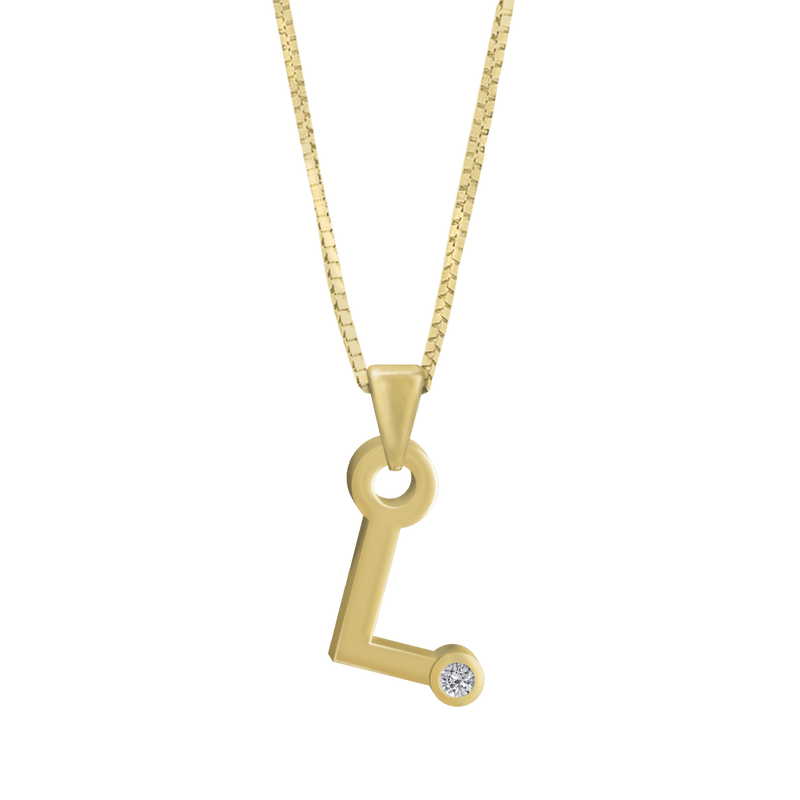 Gardenia Chain Pendant with Diamond