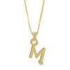 Gardenia Chain Pendant with Diamond