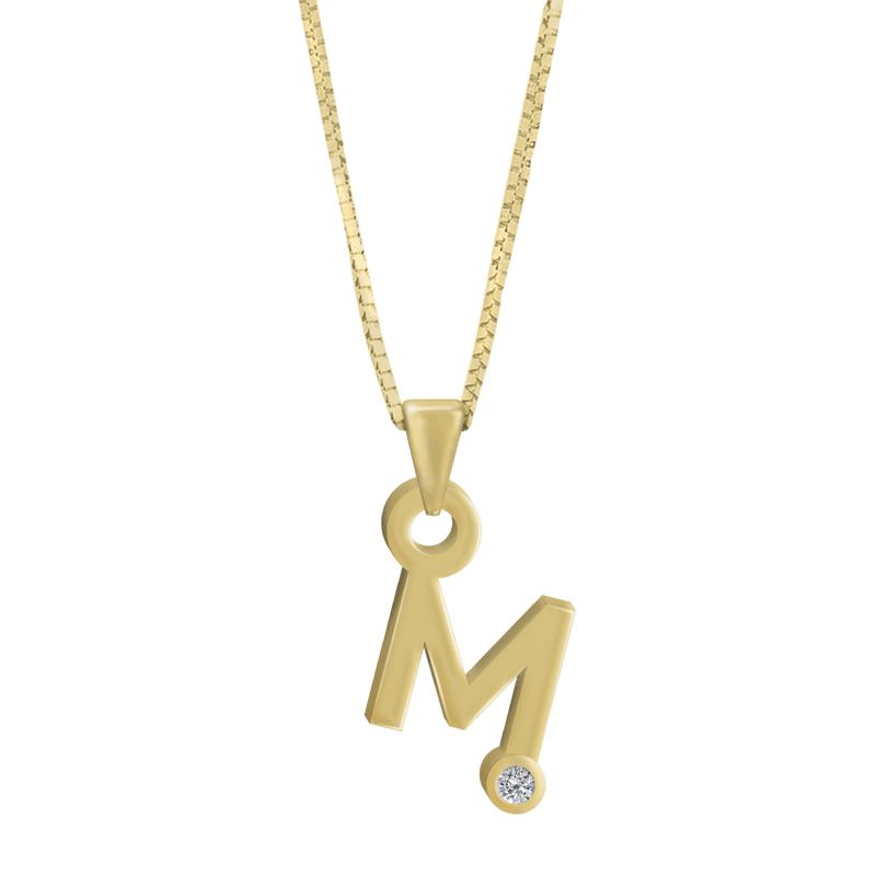 Gardenia Chain Pendant with Diamond