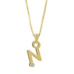 Gardenia Chain Pendant with Diamond