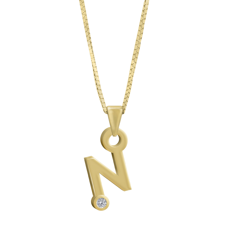 Gardenia Chain Pendant with Diamond