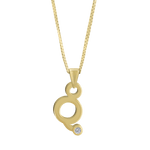 Gardenia Chain Pendant with Diamond