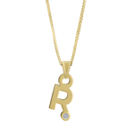 Gardenia Chain Pendant with Diamond