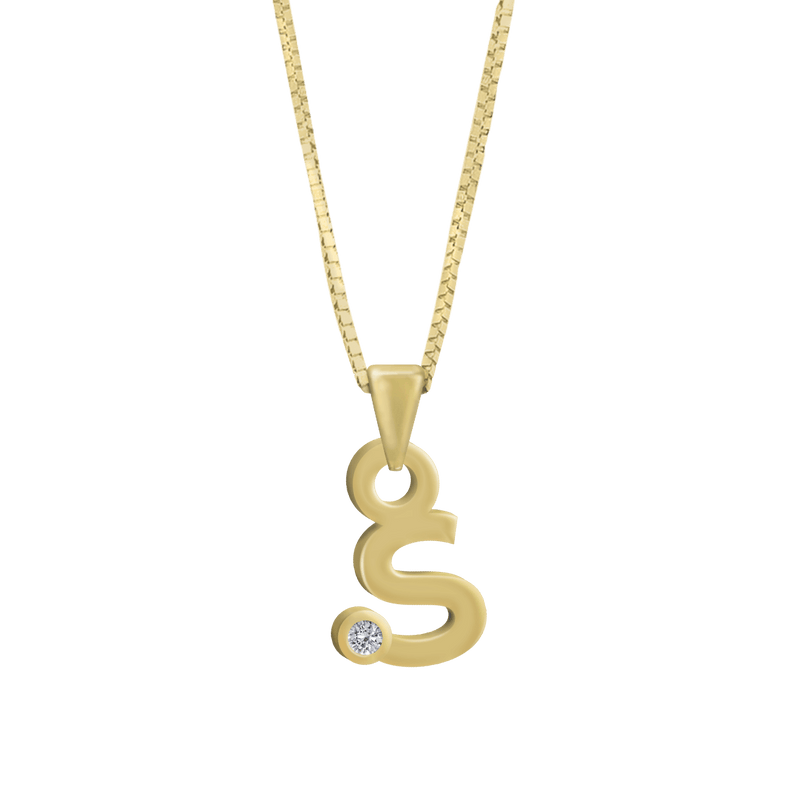 Gardenia Chain Pendant with Diamond