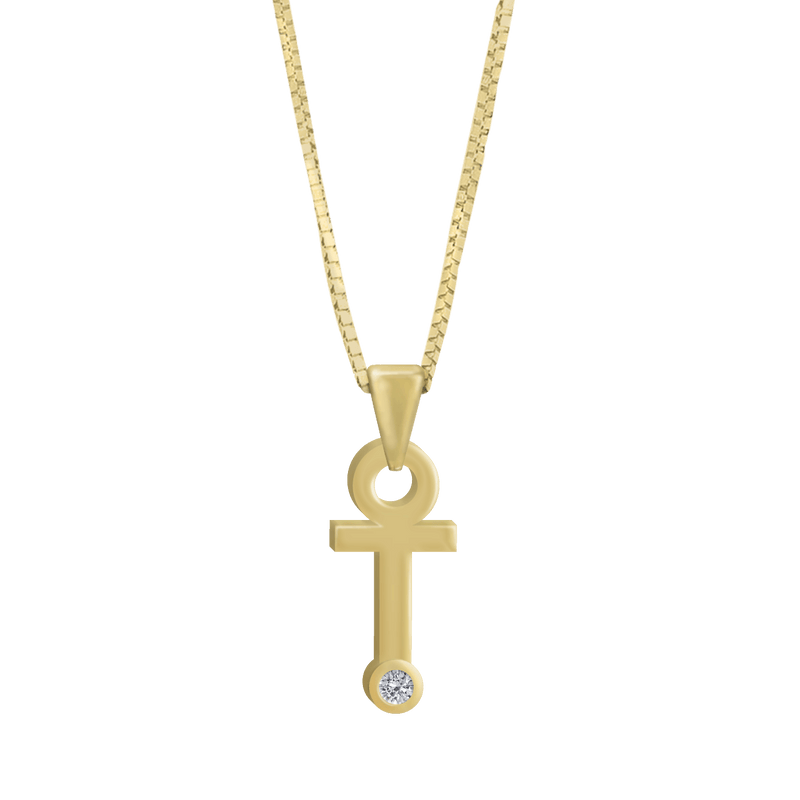 Gardenia Chain Pendant with Diamond