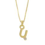 Gardenia Chain Pendant with Diamond