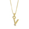 Gardenia Chain Pendant with Diamond