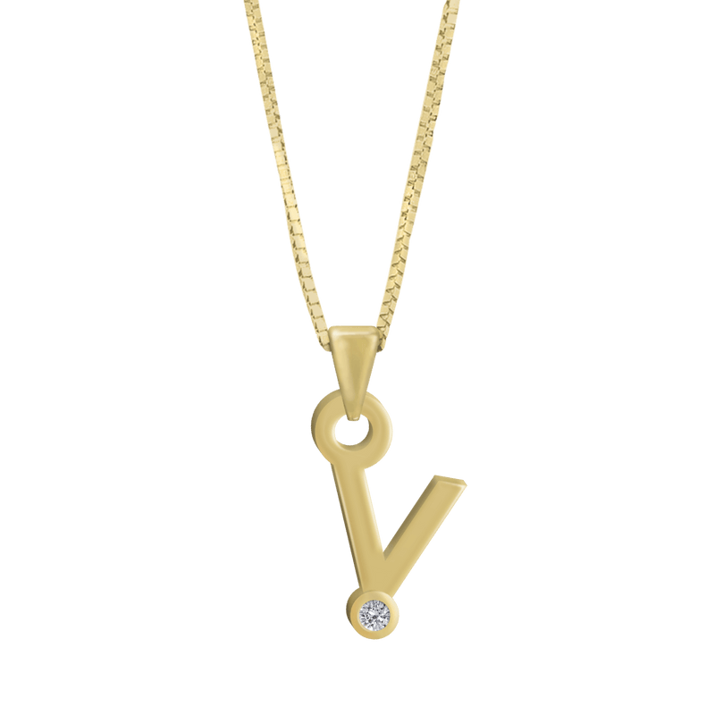 Gardenia Chain Pendant with Diamond