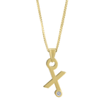 Gardenia Chain Pendant with Diamond