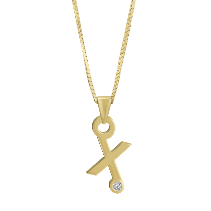 Gardenia Chain Pendant with Diamond