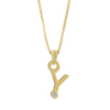 Gardenia Chain Pendant with Diamond