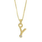 Gardenia Chain Pendant with Diamond