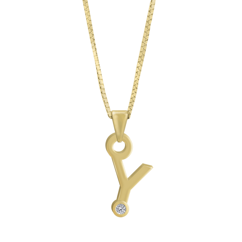 Gardenia Chain Pendant with Diamond