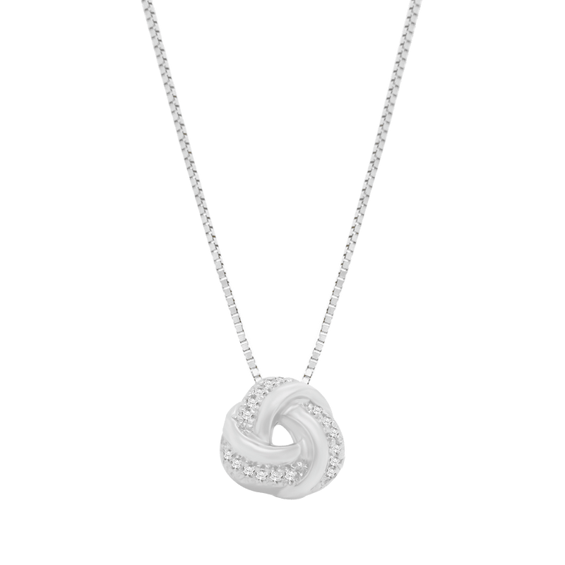 Ezia pendant with natural diamond chain