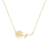 Pendant with Pink chain with Diamond