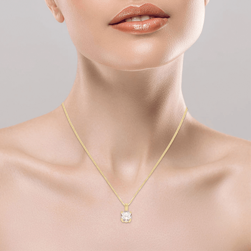 Pendant with chain Marissa Natural diamond 50 points