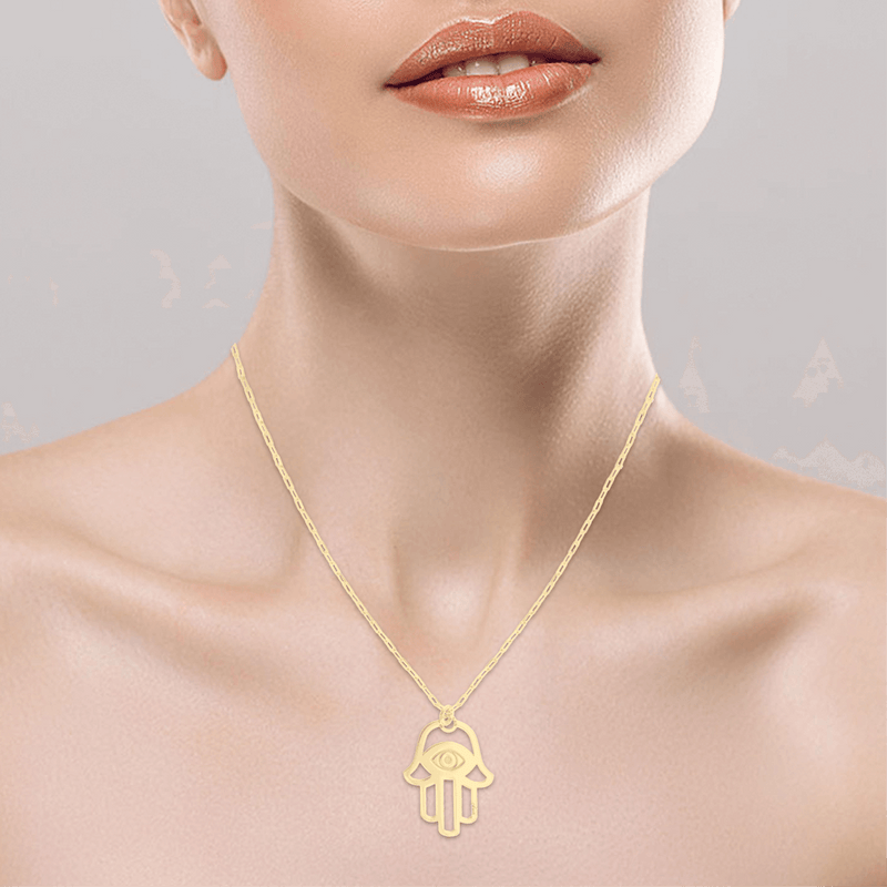 Dije con cadena Humsa