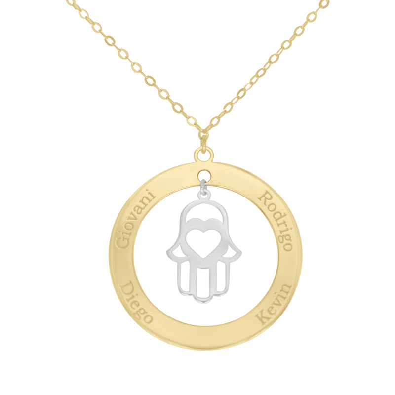 Hand of Fatima pendant with chain